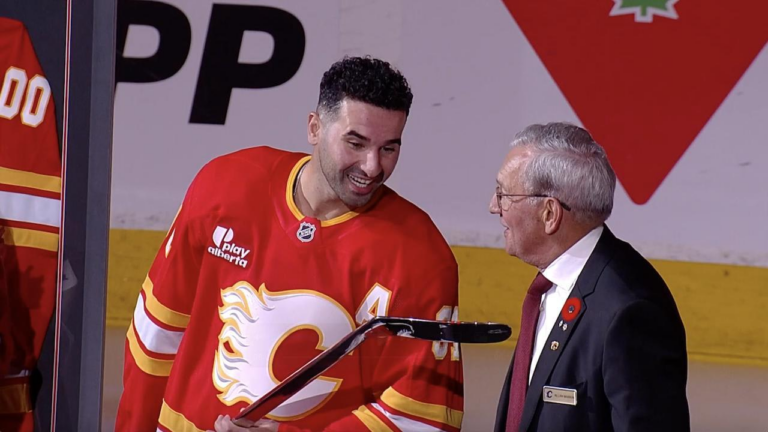 Flames celebrate Kadri’s 1,000th NHL game