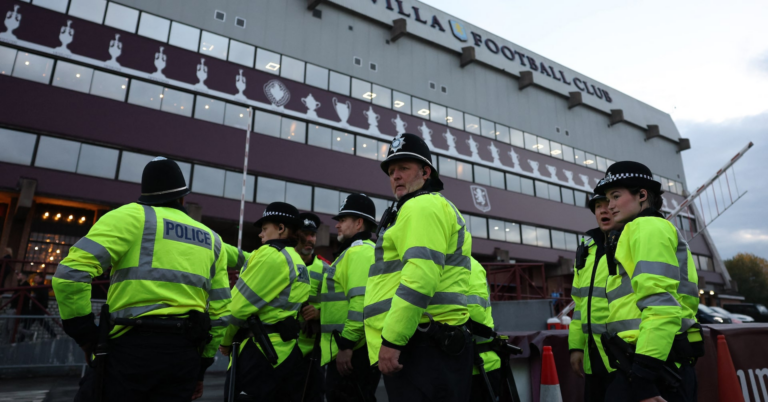 Eleven arrested amid protests ahead of Villa’s game against Israel’s Maccabi