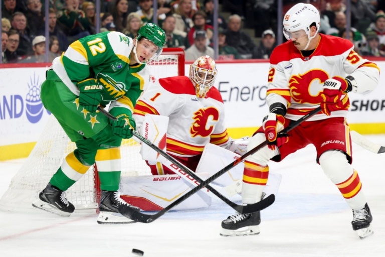 Jesper Wallstedt stands strong as Wild shut out Calgary, 2-0