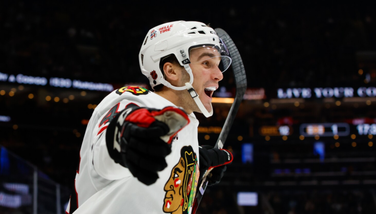 Blackhawks’ Louis Crevier working on passing as he settles into permanent NHL role