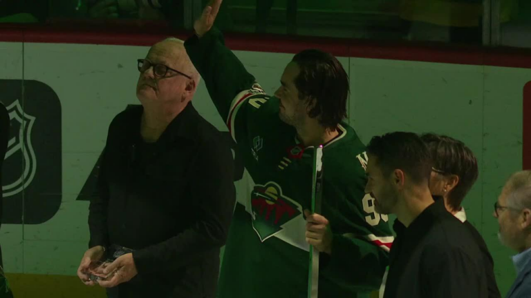 Wild celebrates Johansson’s 1,000th NHL game with pregame ceremony