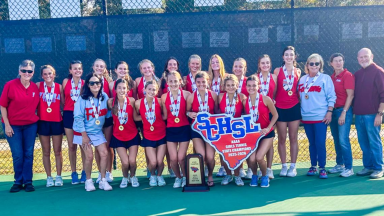 Falcons capture second state tennis title under coach Amy Martin