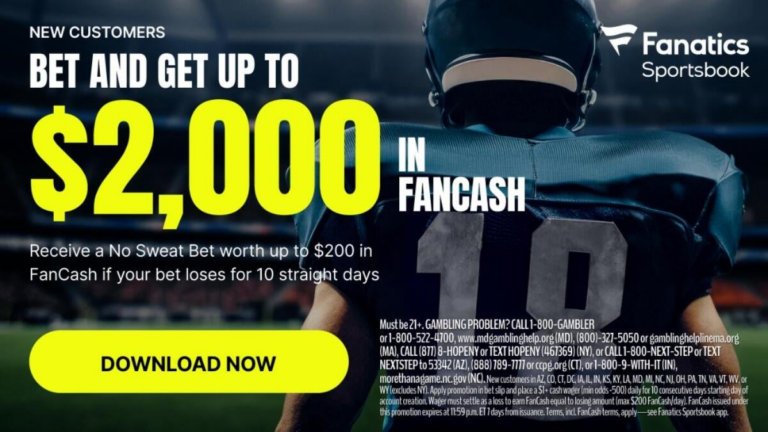 Fanatics Sportsbook promo code CBSFAN: Get up to $2,000 No Sweat Bets for NBA, college football on Wednesday