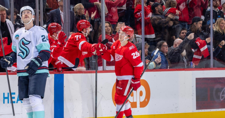Detroit Red Wings walk away with 4-2 win over Seattle Kraken