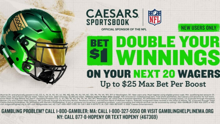 Caesars Sportsbook promo code for NBA, NHL betting on Tuesday, Nov. 18