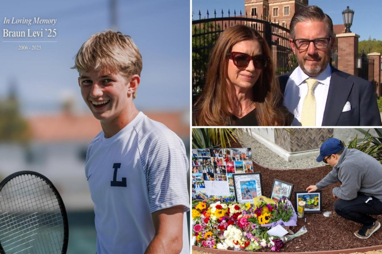 Parents of California high school tennis star Braun Levi file wrongful death lawsuit against alleged drunk driver that killed him