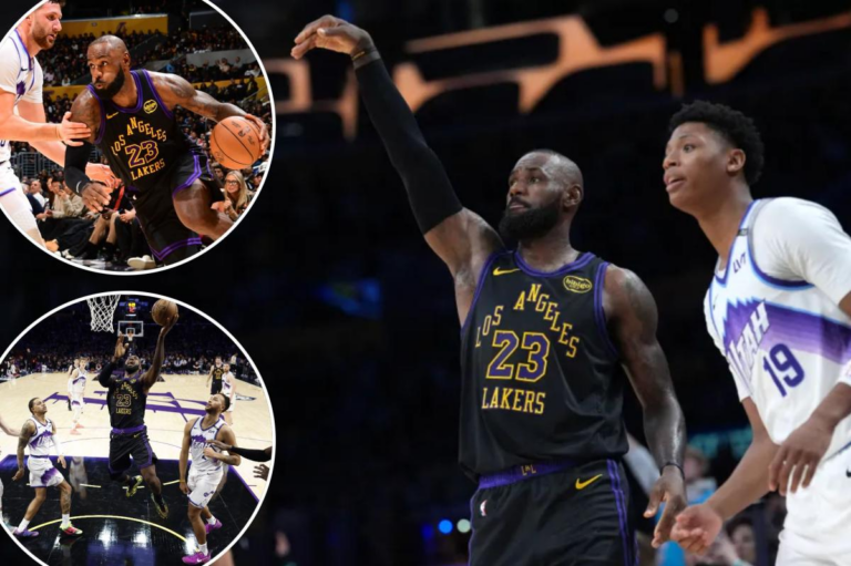 LeBron James begins record-setting 23rd season in style in Lakers’ win