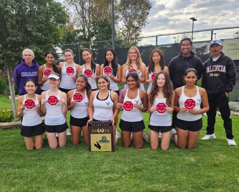 Valencia girls’ tennis clinches Division 5 CIF title over St. Joseph