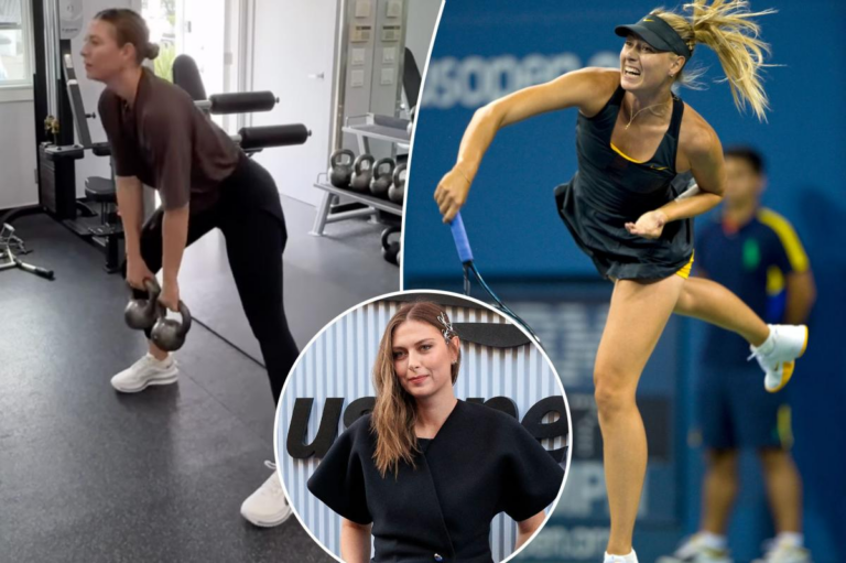 Maria Sharapova fans plead for tennis return after workout video