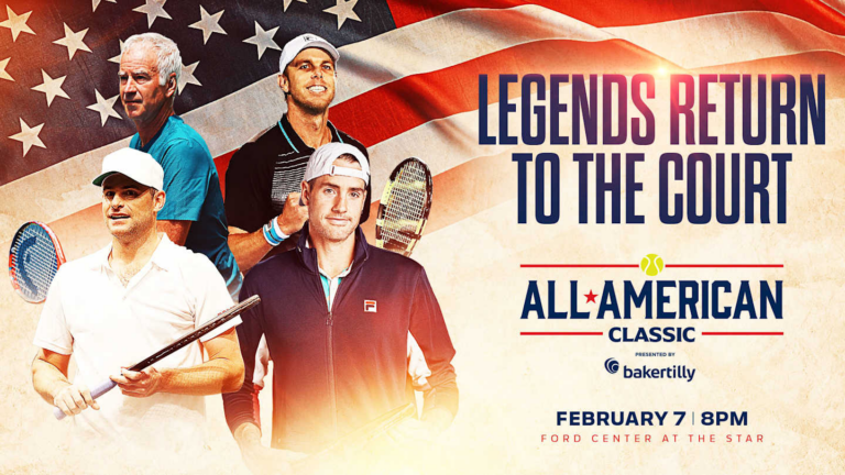 McEnroe, Roddick, & American Tennis Stars Set for Dallas Exhibition