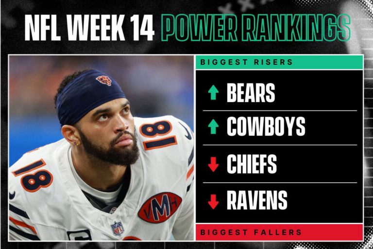 NFL Week 14 Power Rankings: Cowboys & Bears Rise, Chiefs and Ravens Tumble