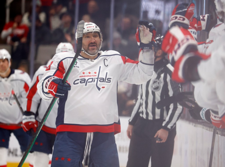 Ovechkin scores twice as Sharks no-show in blowout loss to Capitals