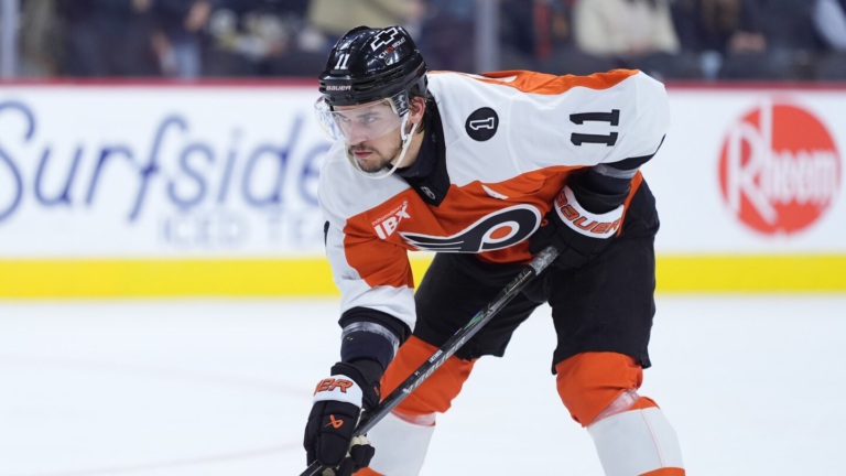 Konecny gets 500th NHL point in Flyers’ 4-1 win over Sharks