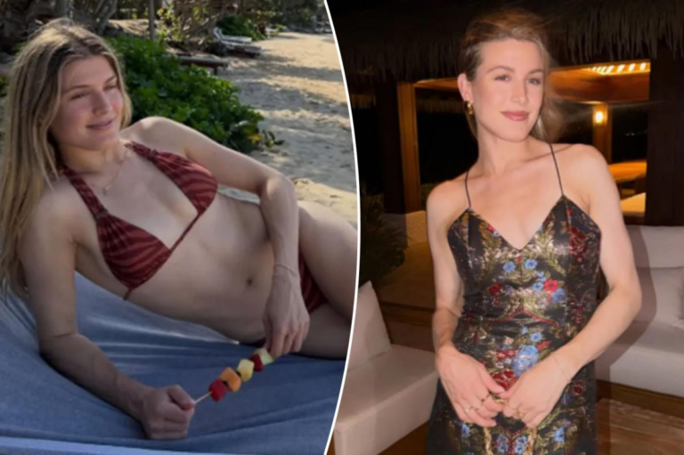 Bikini-clad Genie Bouchard gives intimate look at trip after retiring from tennis at 31
