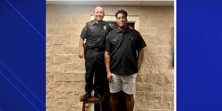 NBA legend Shaquille O’Neal helps young man aspiring to be tallest police officer in Texas
