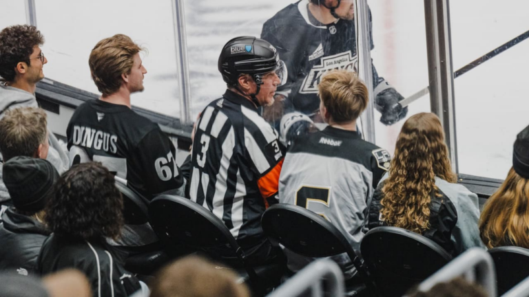 Will Ferrell dresses up as NHL referee at Kings game