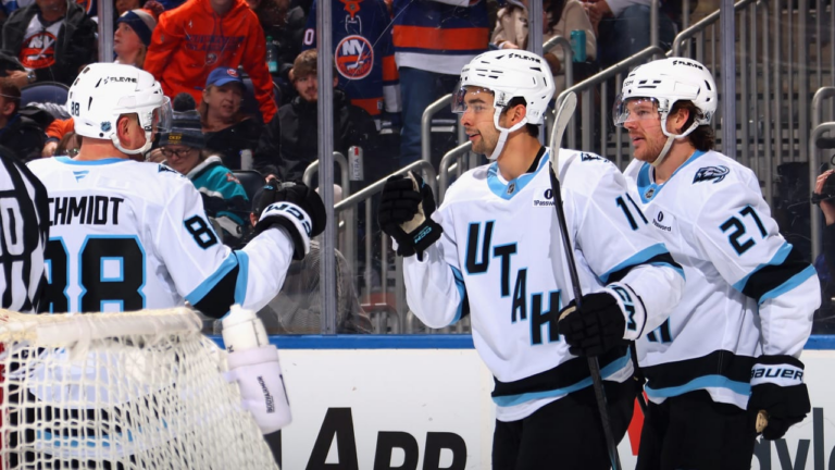 Guenther gets 1st NHL hat trick, Mammoth cruise past Islanders