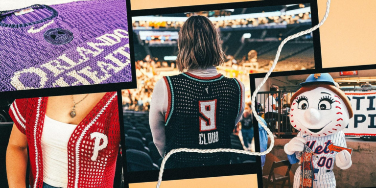 A new generation of fans is knitting sports and crafts together with handmade jerseys