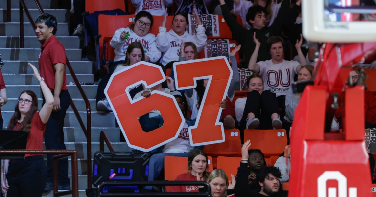 The ‘6-7’ craze is going strong at NBA and college basketball games