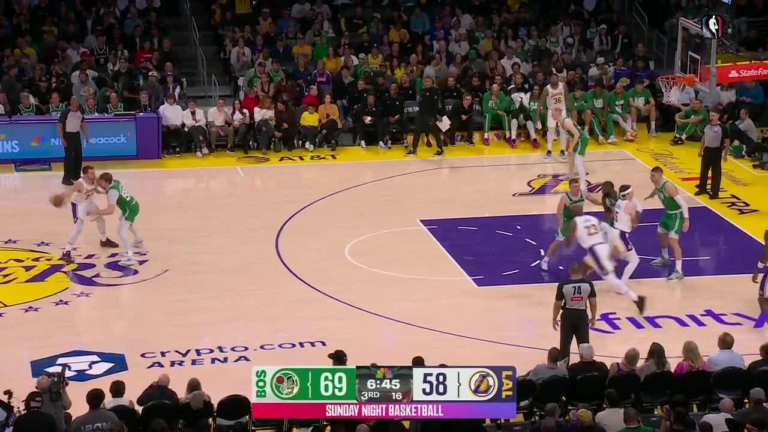 Jaylen Brown, Payton Pritchard lead Celtics past Lakers 111-89 for a season sweep of this rivalry