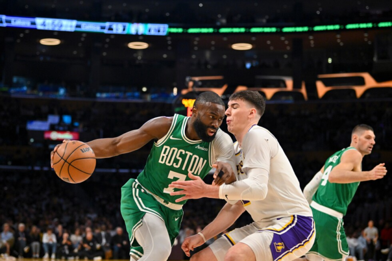 Jaylen Brown leads Celtics past Lakers 111-89 for season sweep of NBA’s most storied rivalry