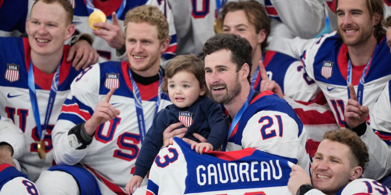 US men’s hockey team honors the late Johnny Gaudreau after winning Olympic gold