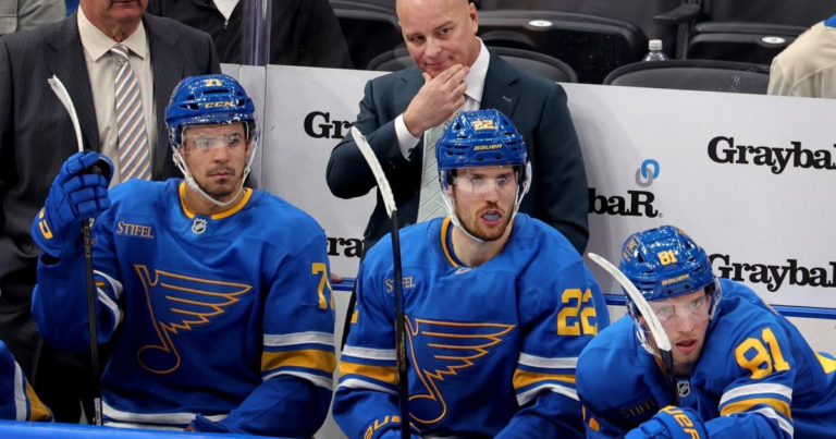 Blues coaches balancing present, future in final 25 games