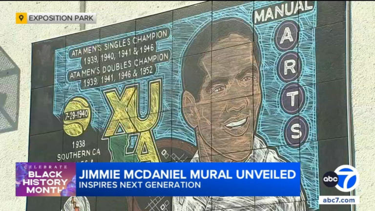 New Los Angeles mural honors local tennis trailblazer and preserves Black history