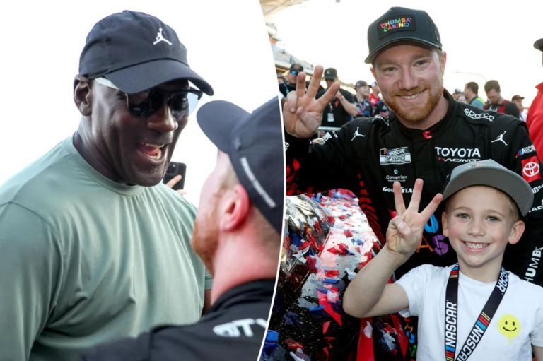 Three-peat for Michael Jordan as Tyler Reddick makes NASCAR history for NBA legend