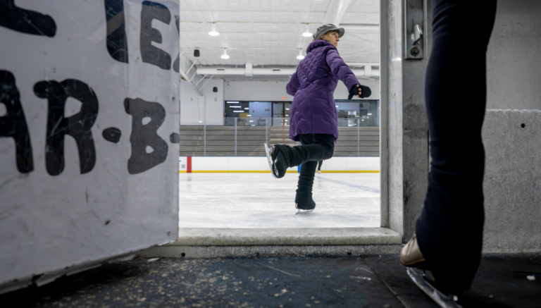 Olympic gold draws crowd to local ice rink