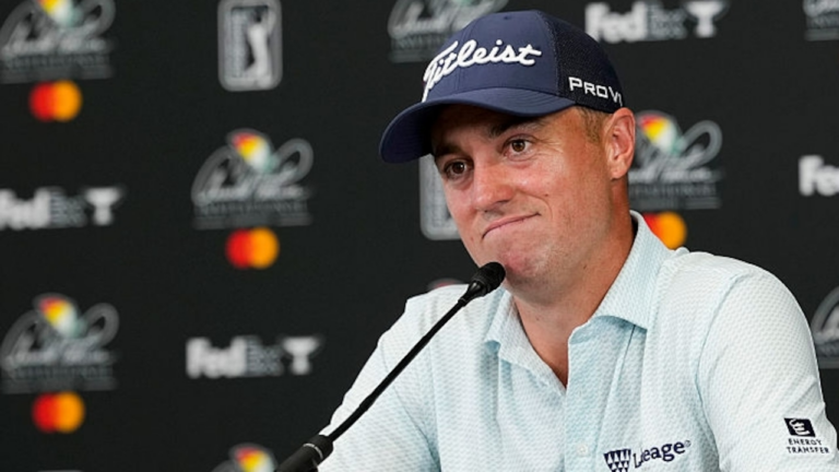 Justin Thomas, Charles Barkley trade football barbs
