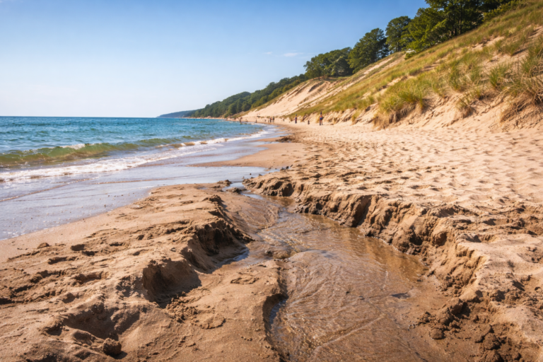 Alertan por arenas movedizas en un parque cerca de Chicago: el suelo puede atrapar a visitantes