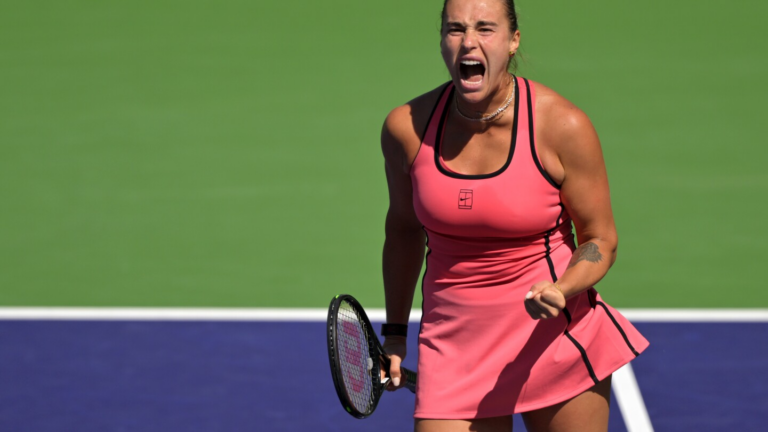Aryna Sabalenka credits her new dog with providing ‘mental health support’ at Indian Wells