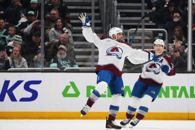 Kadri scores 1st goal since rejoining Avs, MacKinnon adds his NHL-best 44th in 5-1 win over Kraken