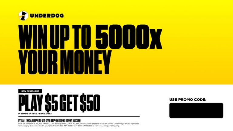 Underdog promo code CBSSPORTS2: Play $5, get $50 offer for college basketball, NBA, more