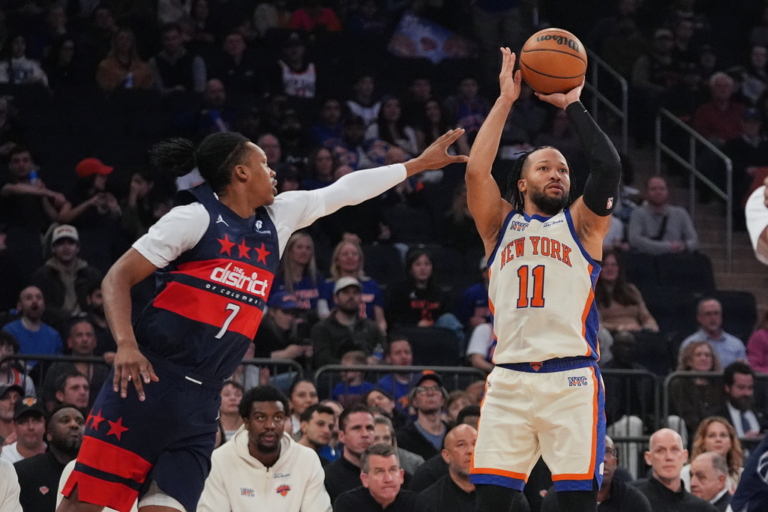 Knicks rout Wizards, 145-113, despite another poor first quarter