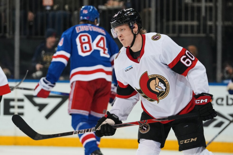 Down to 4 defensemen, Senators hold the Rangers to the fewest shots by an NHL team since 2003