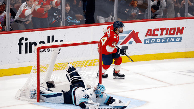 Panthers recover, edge Kraken in shootout in Maurice’s 2,000th NHL game