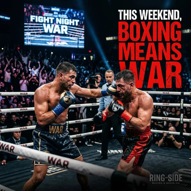 This Weekend, Boxing Means War