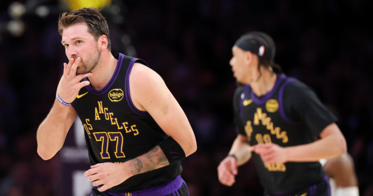 Luka Doncic reaches points milestone in Lakers’ rout of Cavaliers