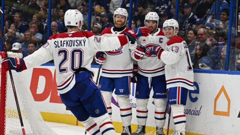 Cole Caufield leads Canadiens over Lightning as win streak hits 6