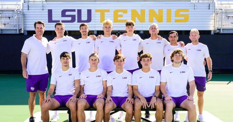 The LSU tennis team is ranked No. 5 in the nation