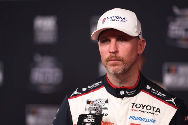 NASCAR Mistake Cost Denny Hamlin Kansas Win, Gifts Tyler Reddick Fifth Triumph of Season