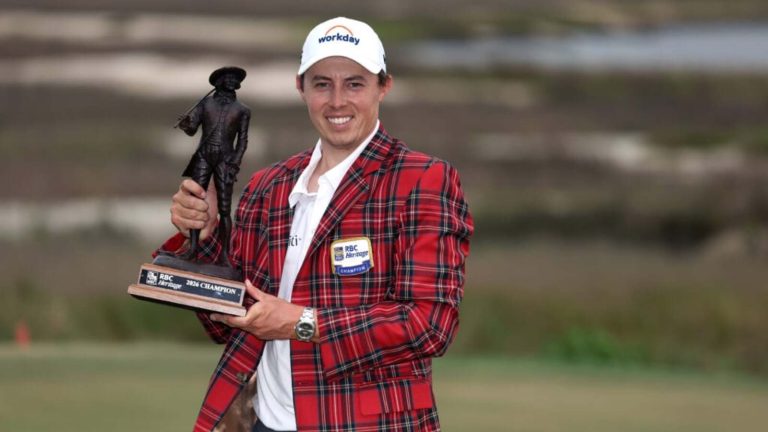 Matt Fitzpatrick praised for his conduct after beating Scottie Scheffler in a playoff at the RBC Heritage