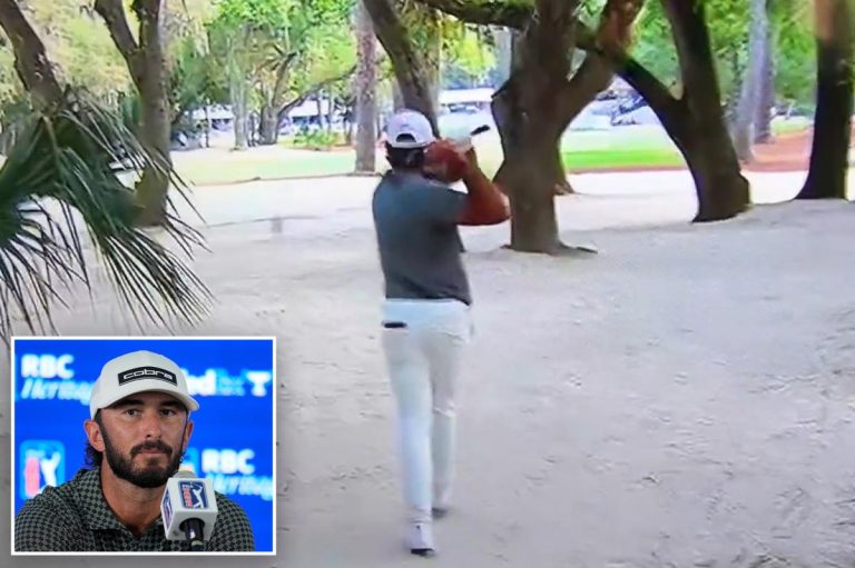 Max Homa’s ‘spoiled’ golfer comment comes back to haunt him after RBC Heritage club-throwing meltdown