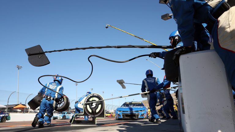 Jason Kelce Joins NASCAR Talladega Pit Crew and It Leads to Win