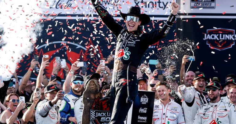 Carson Hocevar earns 1st NASCAR Cup victory with last-lap pass at Talladega Superspeedway