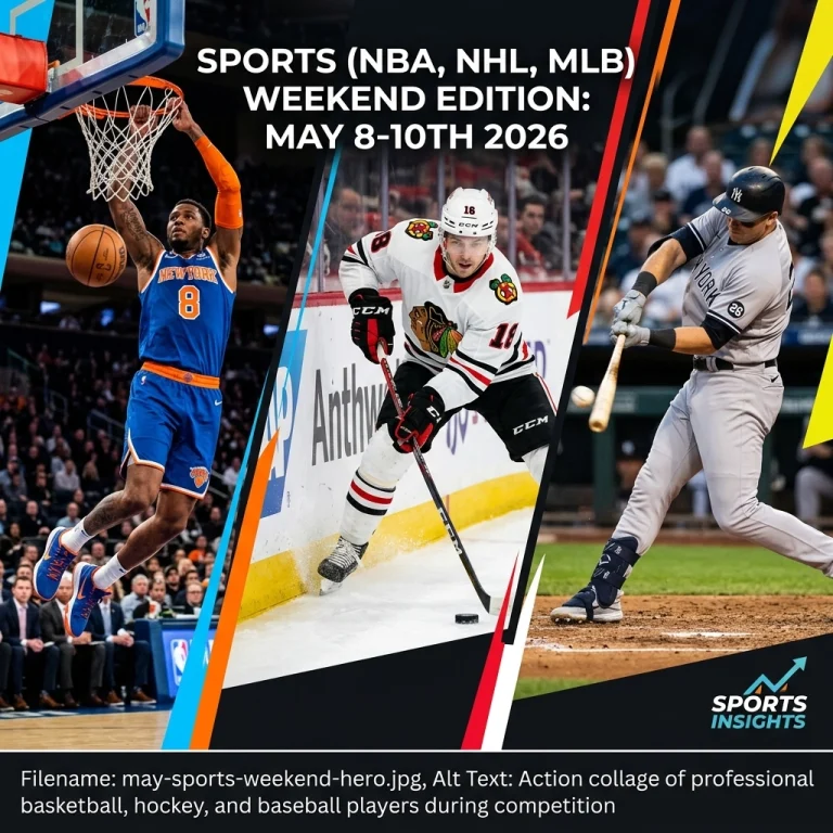 Sports (NBA, NHL, MLB) WEEKEND EDITION: May 8-10th 2026