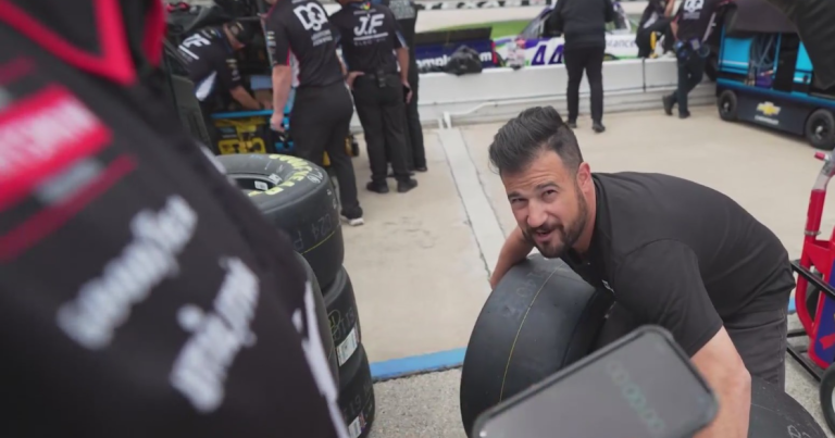 Reporter takes on pit‑crew challenge ahead of NASCAR’s Wurth 400 in North Texas