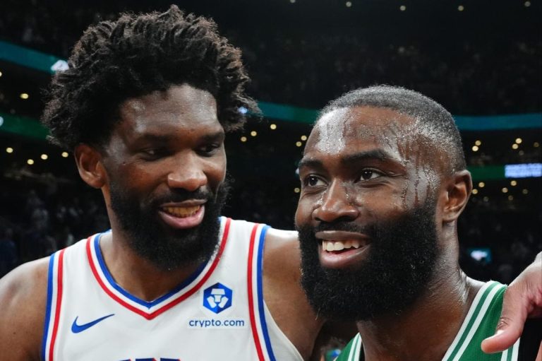 Jaylen Brown calls out Joel Embiid for ‘flopping around’